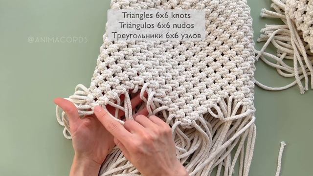 DIY Macrame Square Bag | Simple tutorial | Easy Pattern | Beginners | EN, ES, RU смотреть онлайн