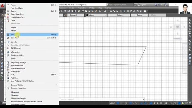 AutoCAD CLASS 05 - introduction of AutoCAD Main menu bar part 01 - English Subtitle смотреть онлайн