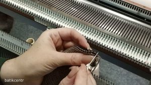 как связать бактус косынку на любой вязальной машине