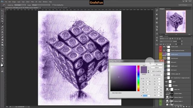 Graphite Pencil 2 Photoshop Action Demonstration Video смотреть онлайн