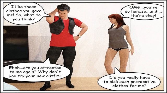 Give Me Just A Little Bit Of Your Manhood - Gender Bender Transformation Comic by LenioTG смотреть онлайн