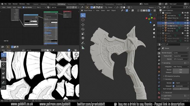 Axe - Detailed Game Objects - P19 - Cavity Maps in Detail смотреть онлайн