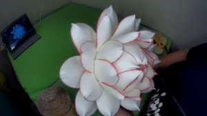 Лотос. Светильник с эффектом северное сияние часть 2.  Бесплатный МК.  / lamp lotus / Diy