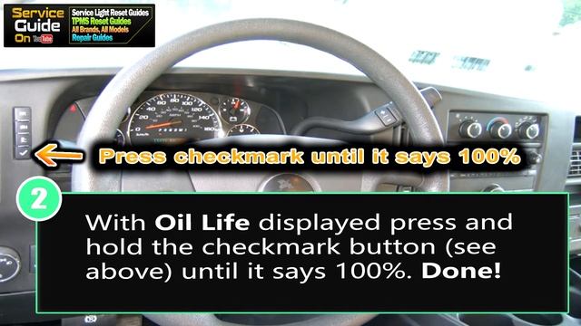 Chevrolet Express 2017 2018 2019 2020 Oil Life Reset Service Light смотреть онлайн