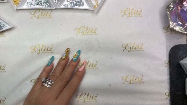Full Live Tutorial: Nail Designs w 4D Gel, Dragon Scales, Crystals, Metal Charms смотреть онлайн