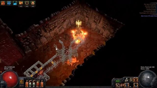 Path of Exile ATZIRI APEX OF SACRIFICE FACETANK DUAL STRIKER Marauder смотреть онлайн