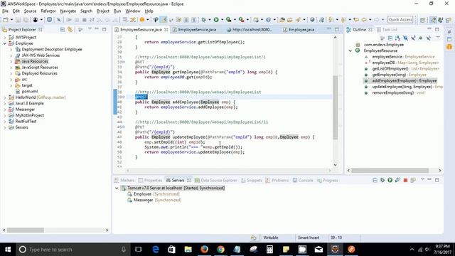 Jersey RestFull Web Services REST API CRUD - Part - 4 смотреть онлайн