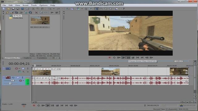 Урок №2 по sony vegas pro 10 и 11 удаление звуковой либо видио дорожки. смотреть онлайн