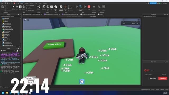 Обновил Кликер за 1 Час [Roblox Studio] смотреть онлайн