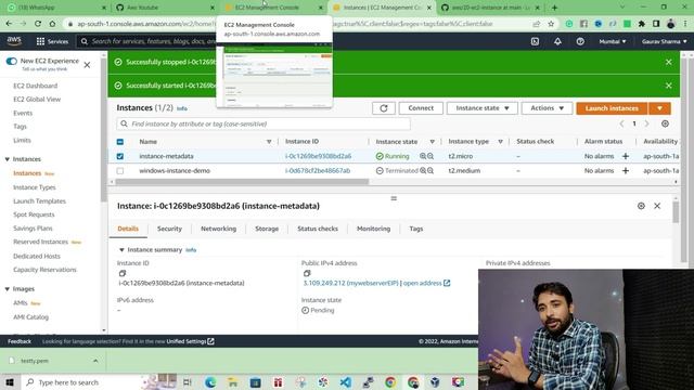 AWS Tutorials - 21 - Attach Elastic/Static IP to an EC2 Instance | AWS tutorials | AWS Step By Step смотреть онлайн