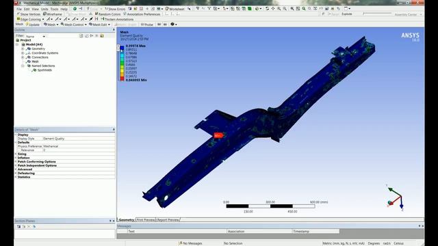 How to use ANSYS Workbench for Shell Meshing and Editing смотреть онлайн