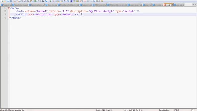 MTA:SA LUA Scripting Tutorial 3 : Creating first resource смотреть онлайн