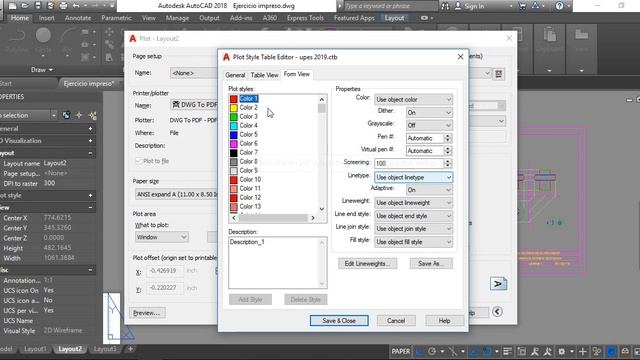 14-Autocad Configuración de los grosores de linea y la impresión смотреть онлайн