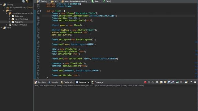 Java | Add a Window Listener смотреть онлайн