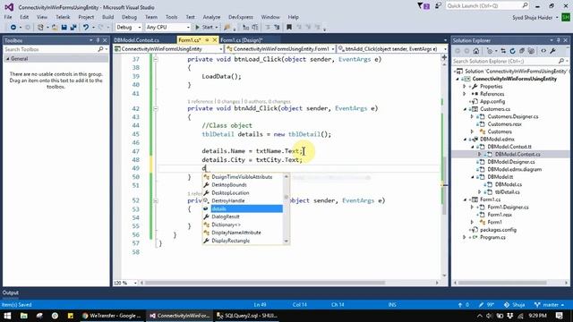 3k+ Views C# Windows Forms | CRUD operation in Winforms C# using Entity Framework and SQL Server смотреть онлайн