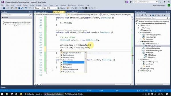 3k+ Views C# Windows Forms | CRUD operation in Winforms C# using Entity Framework and SQL Server
