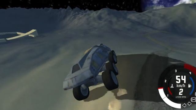 BeamNG MODS: STAR WARS Car (AT-TE) + Space Moon Map! смотреть онлайн