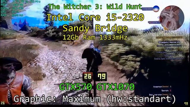 GTX 570 vs GTX 1070 - Core i5 - The Witcher 3: Wild Hunt - Standart & Max & Ultra (1080p) смотреть онлайн