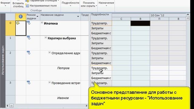 Microsoft Project 2010. Работа с бюджетным ресурсом смотреть онлайн