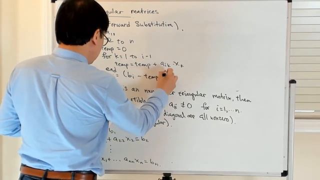 Forward and backward substitution for lower and upper triangular matrices смотреть онлайн