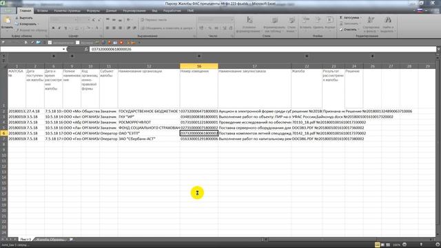 44-ФЗ, 223-ФЗ Жалобы парсер ЕИС zakupki.gov.ru смотреть онлайн