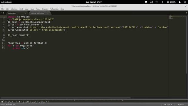 instalacion cx oracle y conexion entre oracle y python смотреть онлайн
