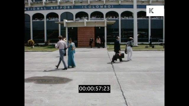 1970s Colombo Airport, Sri Lanka from 16mm смотреть онлайн