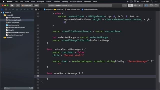 Writing somewhere safe: the iOS keychain – Secret Swift, part 3 смотреть онлайн
