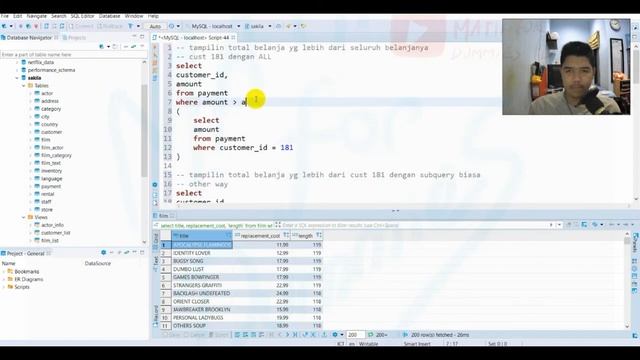 MySQL #9 - Advanced SubQuery (ALL, ANY, Correlated SubQuery) смотреть онлайн