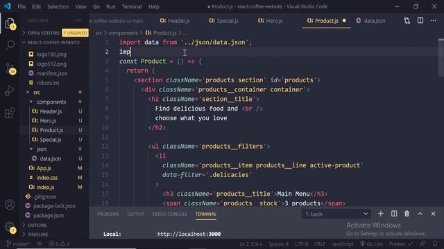 Coffee Website using React JS | React JS Projects смотреть онлайн