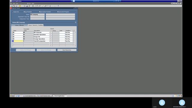 Oracle Functional Tutorials - Financials - R12 - GL setups - COA- Value sets - values смотреть онлайн