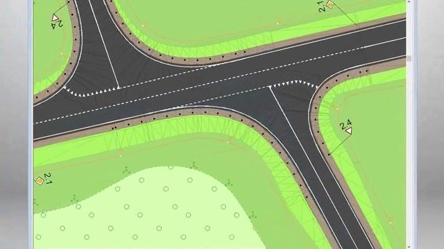 IndorCAD/Road. Расчёт коридоров движения транспортных средств смотреть онлайн