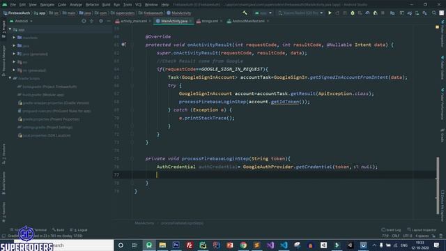 Firebase Android Authentication Tutorial | Login With Google Facebook and OTP in Android смотреть онлайн