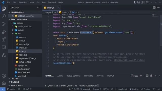 3) Creating our First App | React Tutorial Series 2022 | Theory Or Practical | Tamil смотреть онлайн