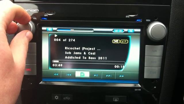 Eonon D5108 DVD GPS IPOD USB Touch screen double din headun смотреть онлайн