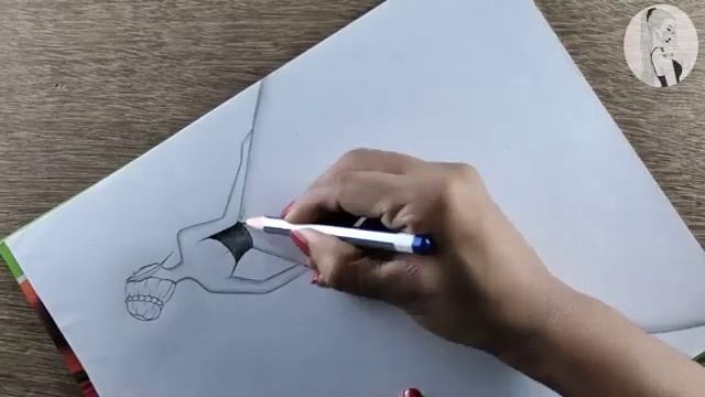 Girl Drawing || Fancy dress drawing || Beautiful Girl Frock || Art with Sneha смотреть онлайн