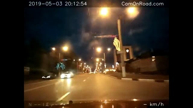 По Чебоксарам на автомобиле ночью. Чувашия. смотреть онлайн