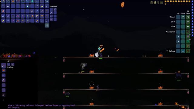 Terraria 1.2.4 Mage Let's Play #19 Falling scarcrows смотреть онлайн