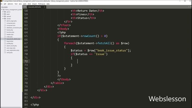 PHP Project On Library Management System - List Issued Book Data at User Side - 34 смотреть онлайн