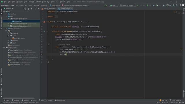Calender Date, Date Range | Date Pickers | Material Design | Android UI Tutorial смотреть онлайн