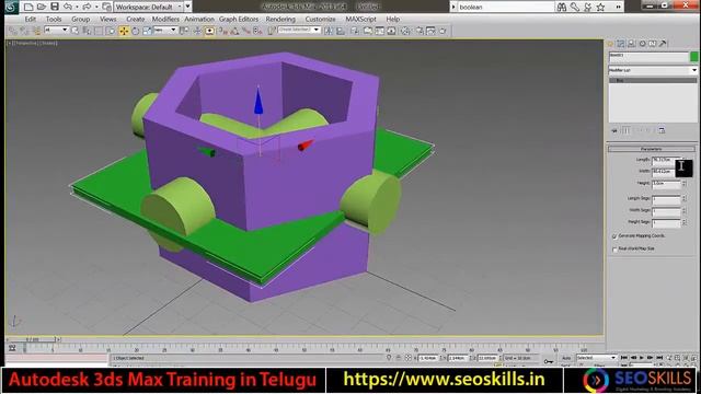 3ds max ProCutter tutorial in telugu смотреть онлайн