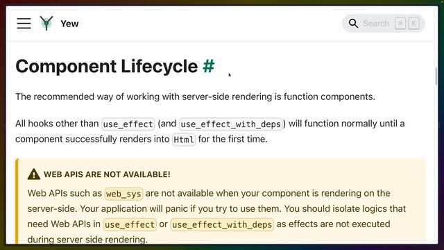 Yew gets Server Side Rendering in 0.20 Release смотреть онлайн