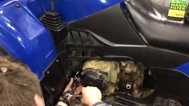 Меняем масло в квадроцикле Cf Moto 500