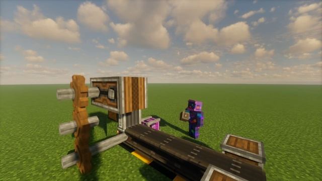 Как построить полуавтоматическую ферму прочных листов | Create mod смотреть онлайн