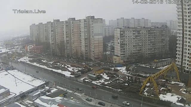 Triolan.Live - Харьков, строительство станции метро "Победа" (14-02-2016) смотреть онлайн