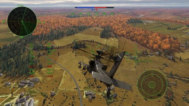 WarThunder AH-64D Apache Longbow AGM-114K Hellfire II смотреть онлайн
