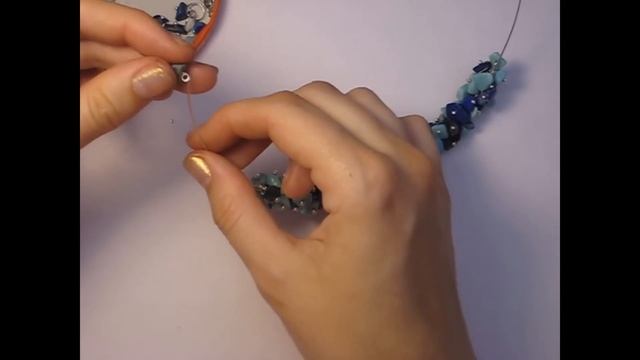 DIY Колье из каменной крошки своими руками. Мастер класс \ Necklaces of rock dust смотреть онлайн