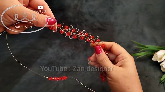 A beginner's guide to making a crystal rhinestone hair vine at home/DIY hair vine tutorial смотреть онлайн