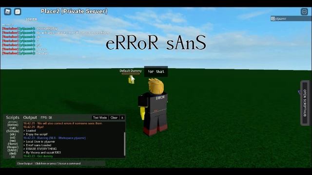 Roblox Script Showcase: Error Sans Edited by me and Nebula смотреть онлайн