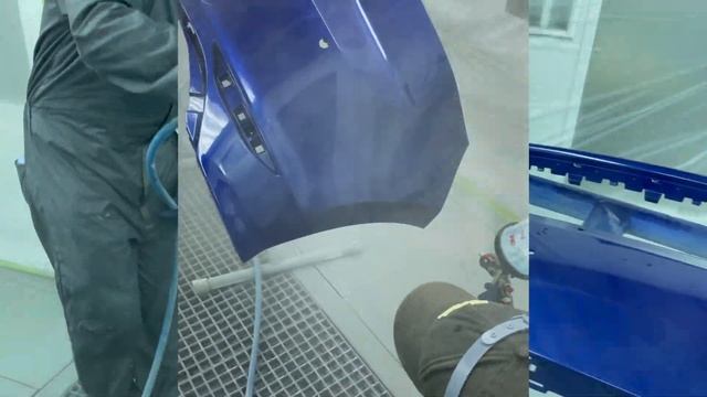 Iwata W400 Bellaria Red Dragon Y WB2 1,3 EN VOLKSWAGEN GOLF RS AZUL Pintura ONIX HD RM PAINT